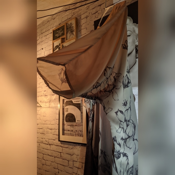 H&M Ombre Watercolor Floral Shawl Kimono Jacket - Picture 3 of 16